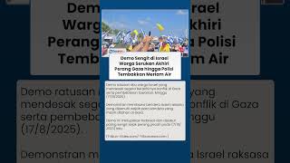 Ratusan Ribu Warga Israel Desak Akhiri Konflik Gaza dan Bebaskan Sandera, Demo Terbesar Sejak Perang