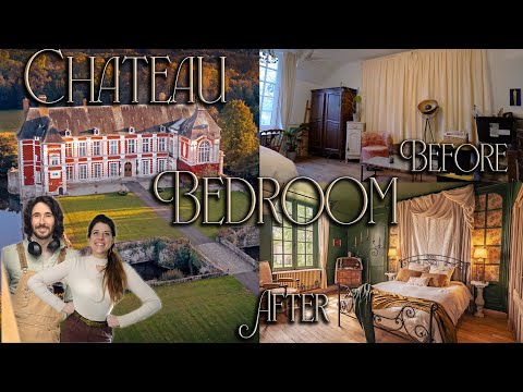 French Chateau Bedroom Renovation Before and After!