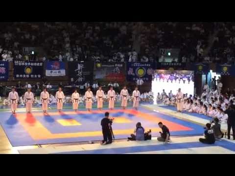 Teikyo University Karate Team - Kata & Bunkai: "Kankudai". JKS Nationals - 2016.