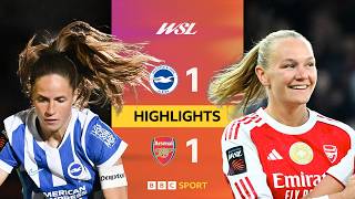 Arsenal title hopes over | Brighton v Arsenal | WSL | BBC Sport