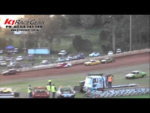 Junior Street Sedans - Heat 1 - QLD Title - Gympie Speedway - 21.04.12