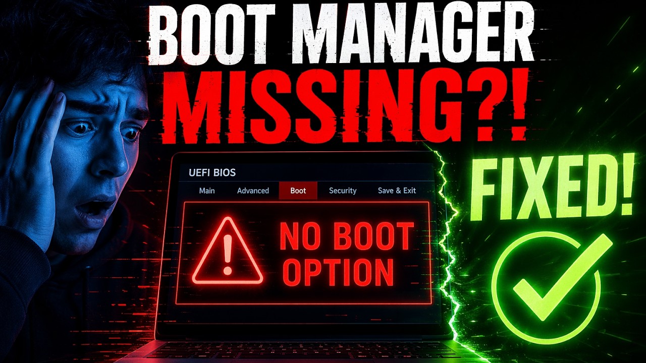 How to Fix Windows Boot Manager not Visible in BIOS Menu (2026)