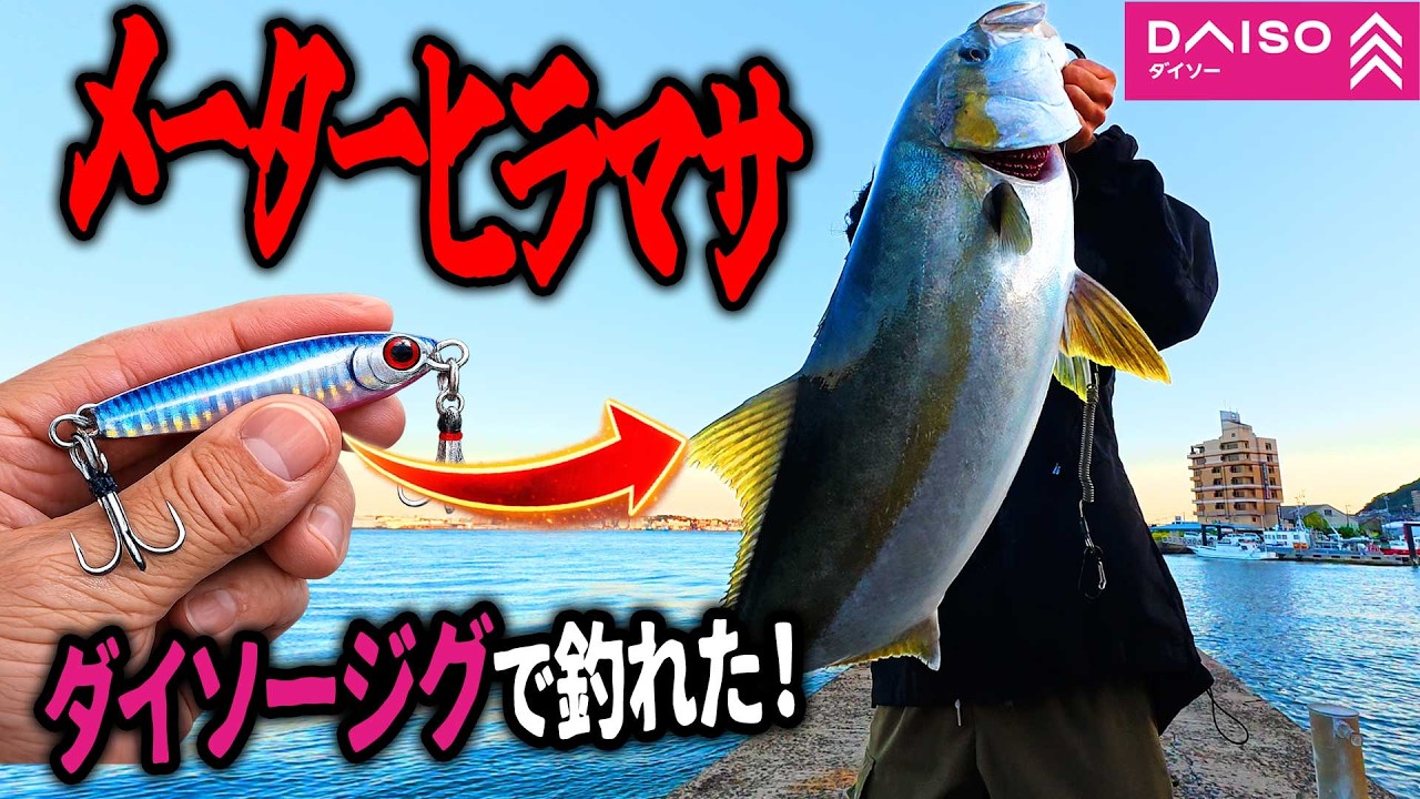 【衝撃】ダイソーの100円ジグでメーターヒラマサ釣れたんだが…