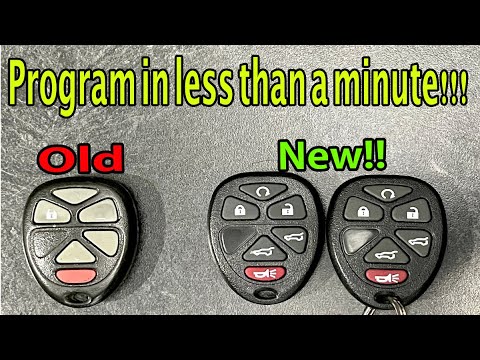 2007-2012 Chevy Suburban, Tahoe, Traverse, GMC Yukon, Cadillac Escalade Key Fob Programming