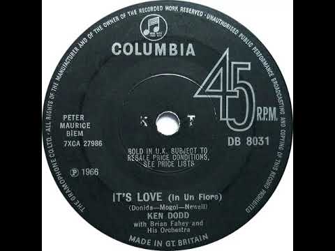 UK New Entry 1966 (345) Ken Dodd - It's Love (In Un Fiore)