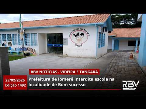 RBV Notícias Videira e Tangará - 23/02/2026 - Edição 1492
