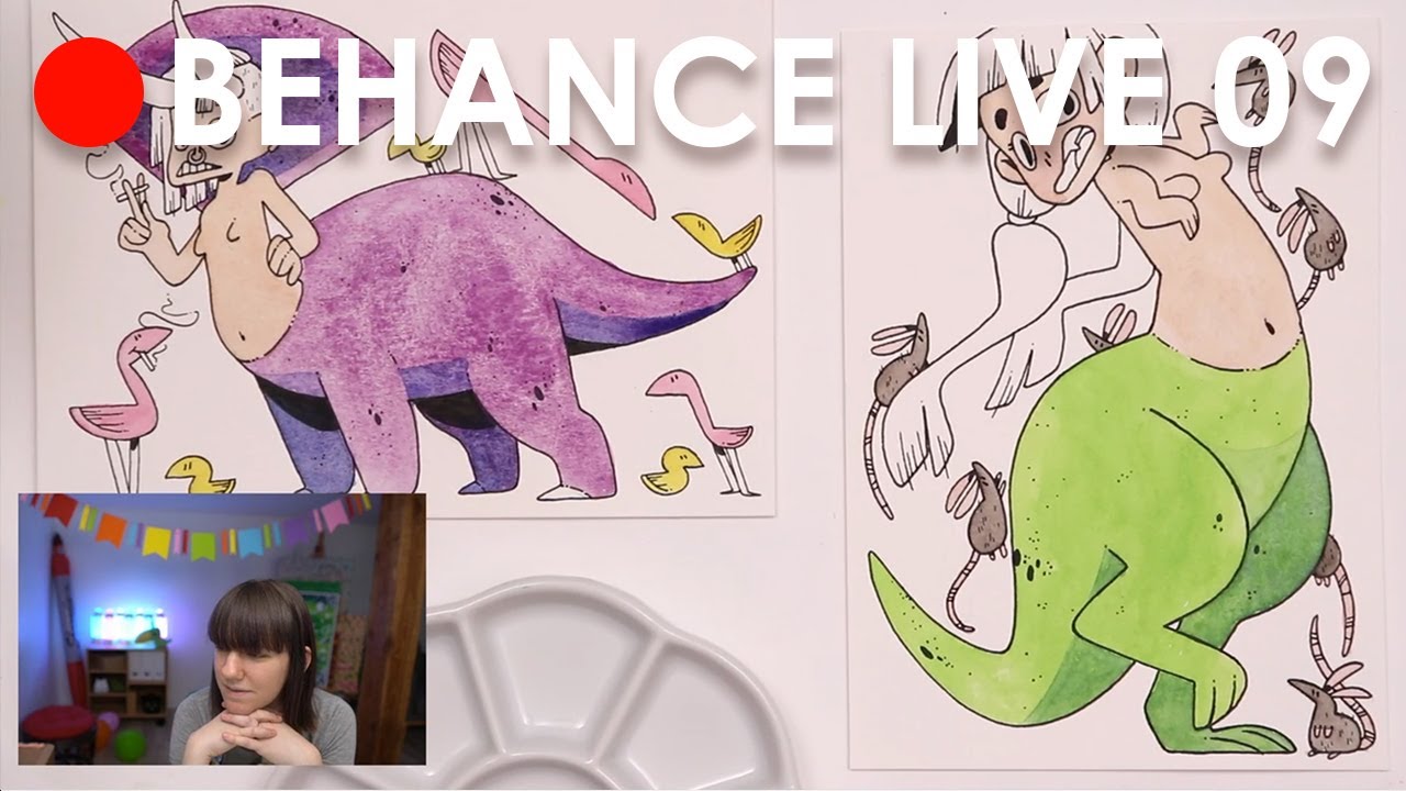 Let's Draw DINOSAUR CENTAURS! - LIVE on Behance #9