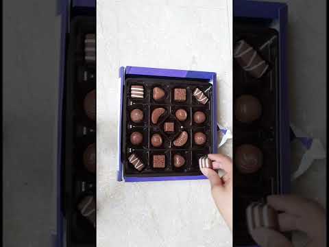 Cadbury Milk Tray Chocolates #shorts   #asmr  #chocolate