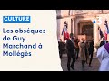 Les obsèques de Guy Marchand à  Mollégès dans les Bouches-du-Rhône