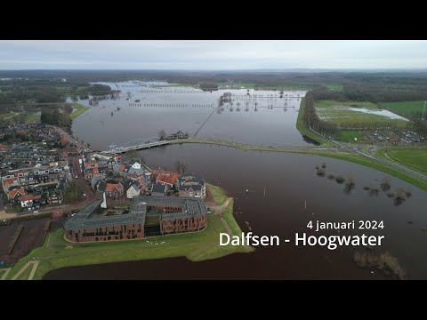 Dalfsen - Hoogwater 4 januari 2024