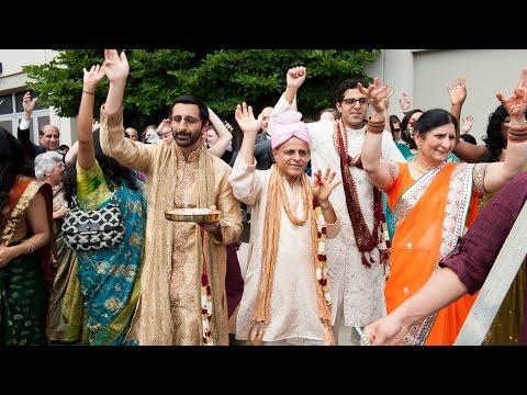 The Baraat Dance of An Indian Wedding at Renaissance Newark Airport Hotel in Neward NJ