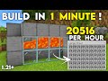 EASIEST AUTOMATIC STONE COBBLESTONE GENERATOR In Minecraft Bedrock 1 21
