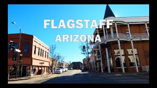 Flagstaff, AZ - Driving Downtown 4K