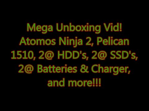 Atomos Ninja 2, Pelican 1510, SSD's, HDD's, and Other Stuff - unboxing