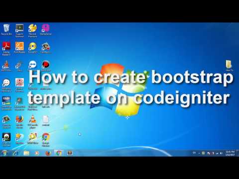 Codeigniter How To Create Bootstrap Template On Codeigniter