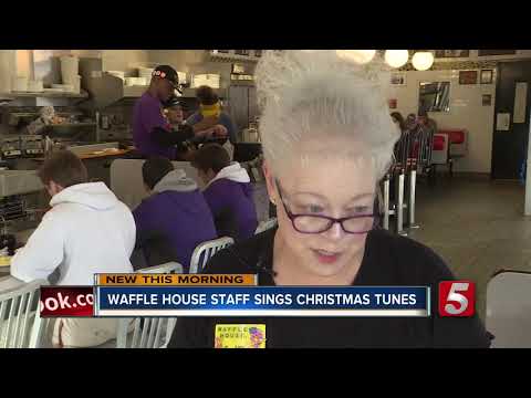 Servers at Waffle House keep up tradition, perform Christmas carols for more than 20 years