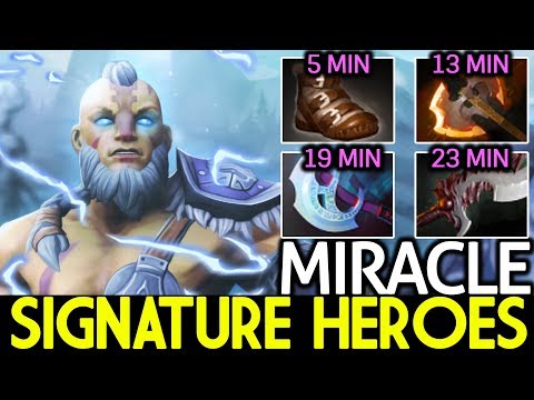 MIRACLE [Anti Mage] Signature Heroes Insane Farming Mode 7.24 Dota 2
