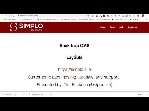 Backdrop CMS - Layouts