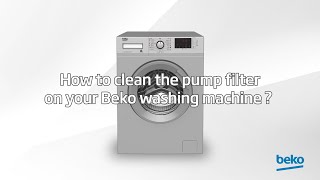 How to clean the pump filter on your  washing machine ? | by Beko