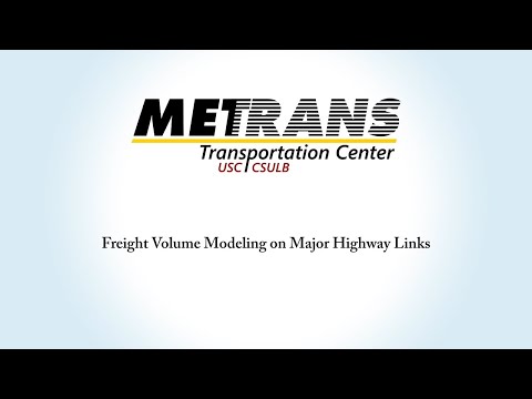 Highlights: Freight Volume Modeling on Major Highway Links