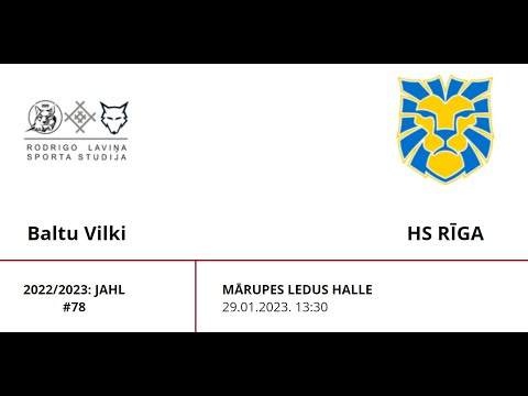 2022/2023: JAHL Baltu Vilki  - HS Rīga  / 29.01.2023.