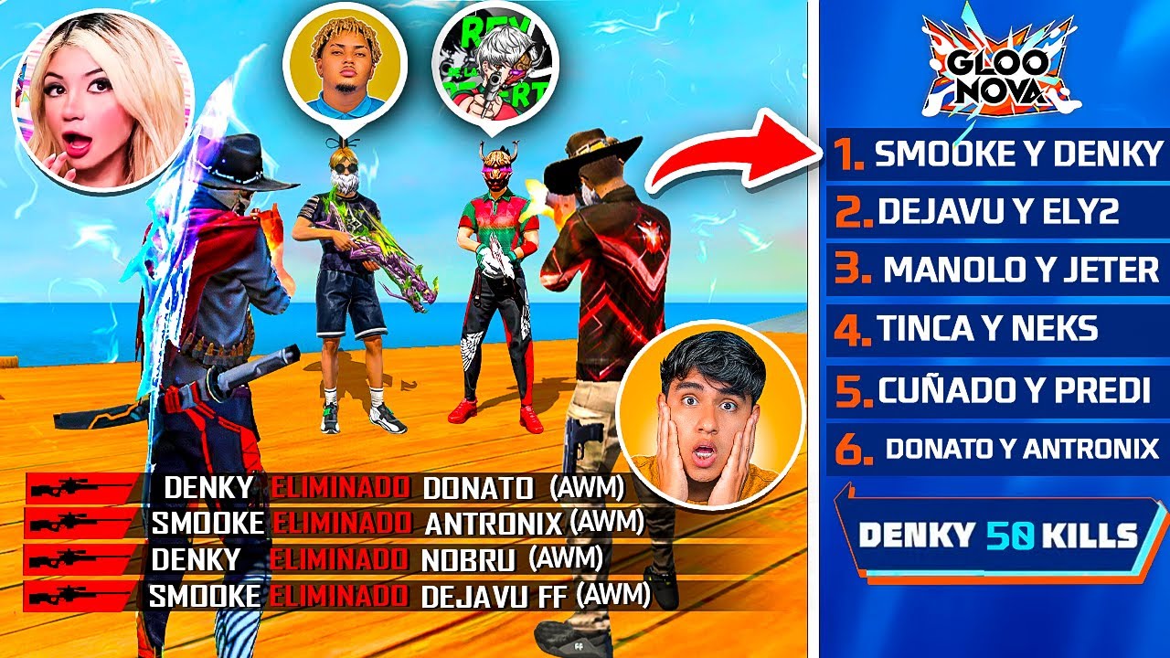 Con estas 50 KILLS☠️ campeone en el TORNEO DE YOUTUBER de KRECKGAMER con smooke🏆 | DenkyAwm  #2🔱
