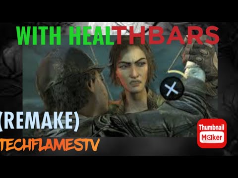 Clementine vs Lily with healthbars | The Walking Dead: The Final Season [FIRETOBER] (REMAKE)