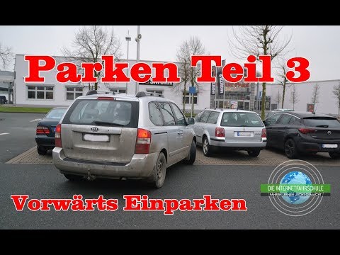 Einparken Teil 3 - Vorwärts Parken - Grundfahraufgabe - Prüfungsfahrt - Fahrstunde