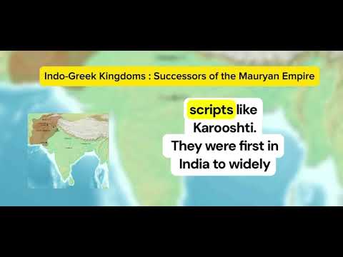 Indo-Greek kingdoms | Foreign successors of the Mauryan Empire | Post-Mauryan History
