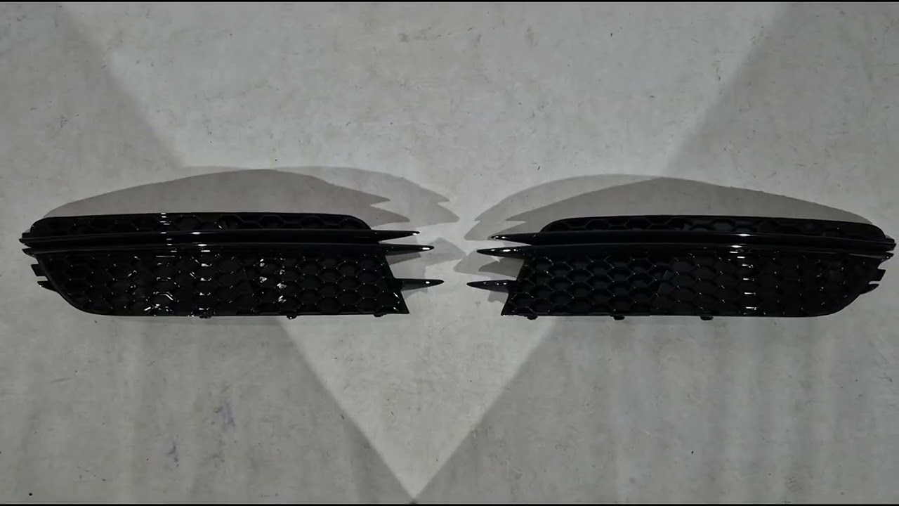 Решетки противотуманных фар RS-Style (2011-2014, 2 шт, Черный) Video 1