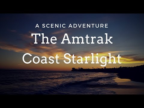 Amtrak Coast Starlight: Los Angeles to Seattle scenery, dining, #roomette & sleeper car train. Video