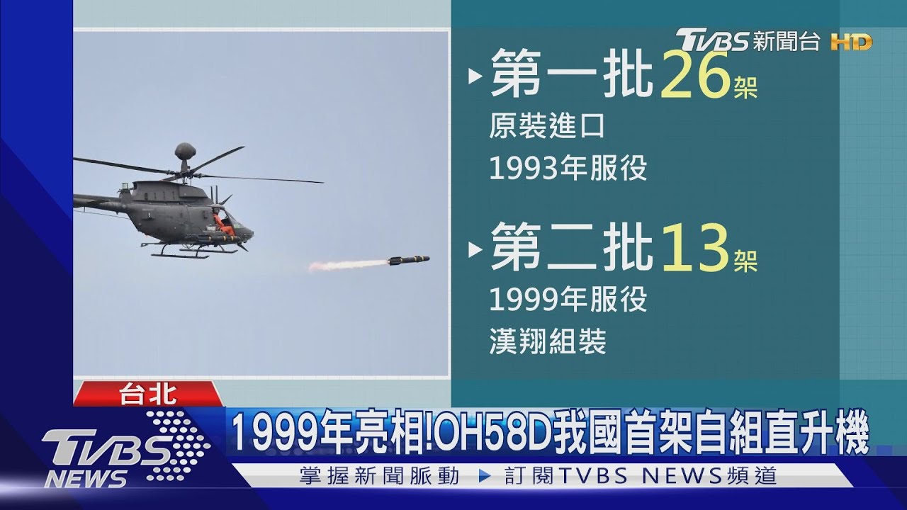 太老舊釀禍? 國軍OH58D機齡已逾20年