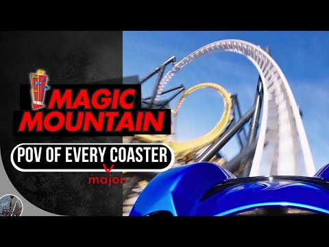 Every Magic Mountain Roller Coaster POV! Full Ride Experience & Stats