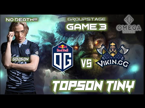 OG.Topson Plays Tiny | OG vs Vikin.GG | OMEGA League: EU Immortal Division #dota2