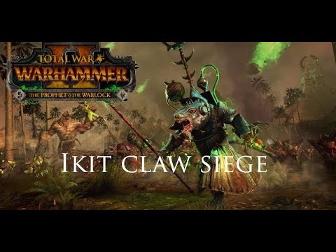 EPIC IKIT CLAW SIEGE CINEMATIC BATTLE | Warhammer 2 Battle Replay