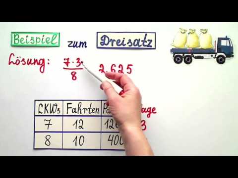 Zusammengesetzter Dreisatz