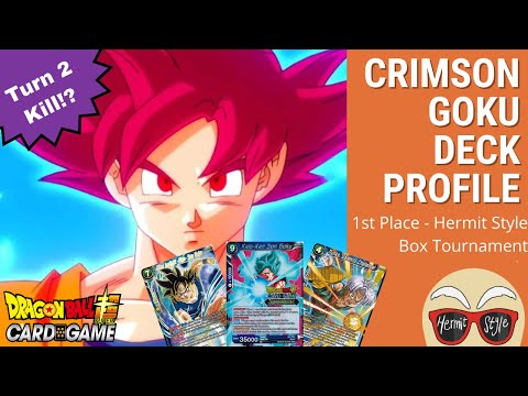 TURN 2 KILL!? First Place Crimson Goku Deck Profile (Dragon Ball Super Card Game)