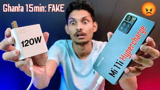 Xiaomi 11i Hypercharge 120w Charging Test : Ganta 15min Me Charge *FAKE* 😡