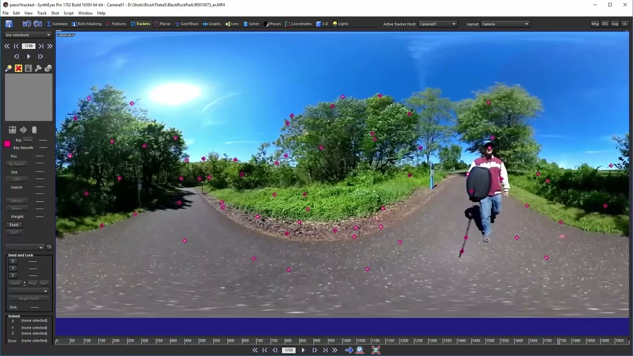 Solving Long Shots by Segmenting and Stabilizing with SynthEyes
