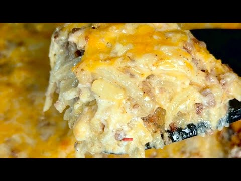 Hamburger Hashbrown Casserole😮‍💨✨