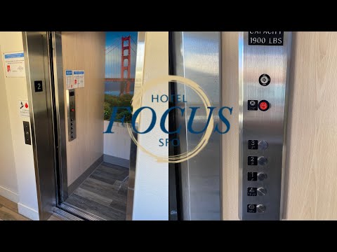 Bizarre Unknown Hydraulic elevator @ Hotel Focus - South San Francisco, CA