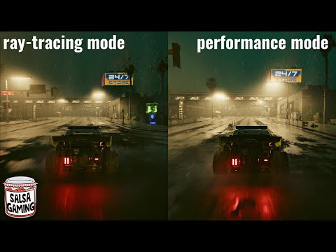 CYBERPUNK 2077 Next Gen Update Graphics Comparison | Performance Mode vs Ray Tracing Mode (4K)