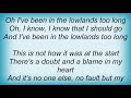 Gillian Welch - Lowlands Lyrics