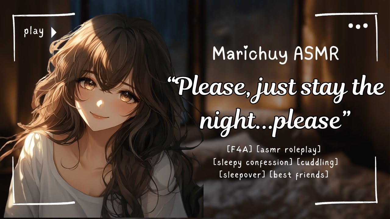 Sleepy Best Friend Asks You to Stay Over [F4A] [ASMR Roleplay] [Sleepy Confession] [Rain][Studying]