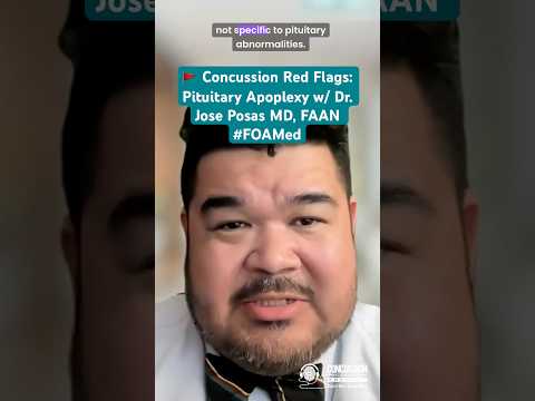 🚩 Concussion Red Flags: Pituitary Apoplexy w/ Dr. Jose Posas  MD, FAAN #FOAMed #emergencymedicine
