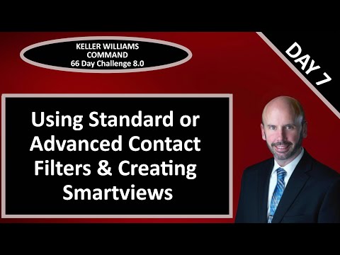 KW Command 66 Day Challenge 8.0 - Day 7 - Using Standard or Advanced Contacts Filters & Smartviews