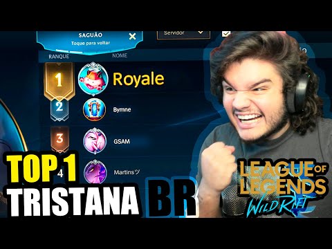 PEGUEI TOP 1 DO BRASIL EM 25 HORAS!!! - MELHOR TRISTANA - Wild Rift - LOL Mobile