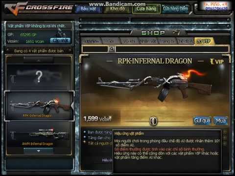 Clip Mua 2 Vip-AWM Infenal Dragon+RPK Infernal Dragon
