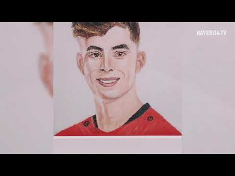 SAND ART meets KAI HAVERTZ | How to create a professional soccer player from sand | Bayer 04