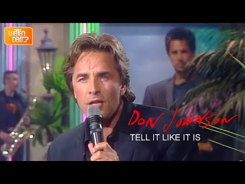 Don Johnson - Tell It Like It Is (Wetten, dass..? 10.06.1989)